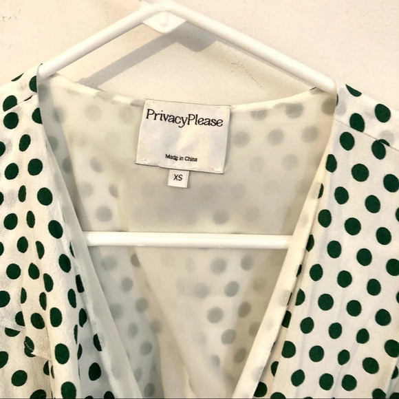 Privacy‎ Please June Polka Dot Wrap Dress XS - Picture 4 of 6